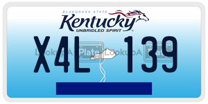 X4L139  license plate in KY
