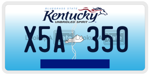 X5A350  license plate in KY