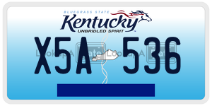 X5A536  license plate in KY