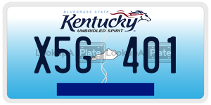 X5G401  license plate in KY