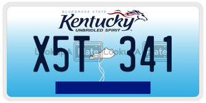 X5T341  license plate in KY