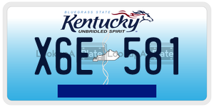 X6E581  license plate in KY