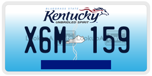 X6M159  license plate in KY