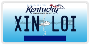 XINLOI  license plate in KY