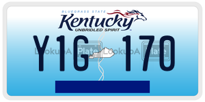 Y1G170  license plate in KY