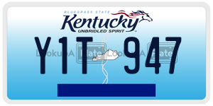 Y1T947  license plate in KY