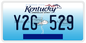 Y2G529  license plate in KY