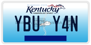 YBUY4N  license plate in KY