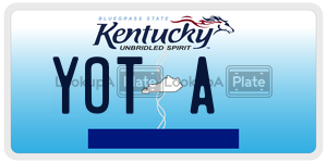 YOTA  license plate in KY