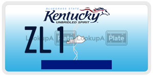 ZL1  license plate in KY