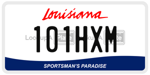 101HXM  license plate in LA
