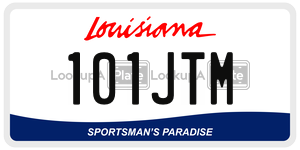 101JTM  license plate in LA