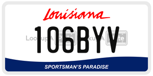 106BYV  license plate in LA