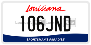 106JND  license plate in LA