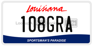 108GRA  license plate in LA