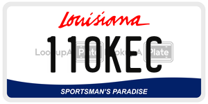 110KEC  license plate in LA