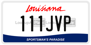 111JVP  license plate in LA
