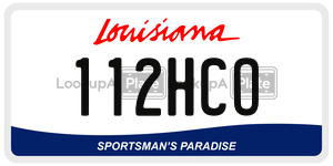 112HCO  license plate in LA