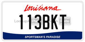 113BKT  license plate in LA