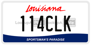 114CLK  license plate in LA