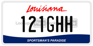 121GHH  license plate in LA