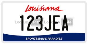 123JEA  license plate in LA