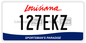 127EKZ  license plate in LA
