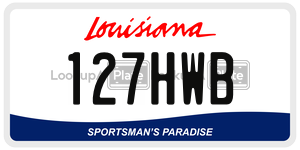 127HWB  license plate in LA