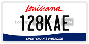 128KAE  license plate in LA