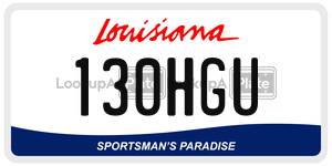 130HGU  license plate in LA