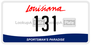 131  license plate in LA