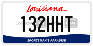 132HHT  license plate in LA
