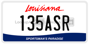 135ASR  license plate in LA