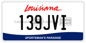 139JVI  license plate in LA