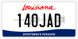 140JAD  license plate in LA