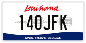 140JFK  license plate in LA