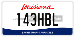 143HBL  license plate in LA