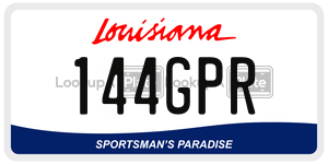 144GPR  license plate in LA