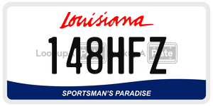 148HFZ  license plate in LA