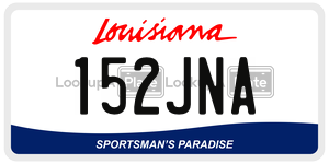 152JNA  license plate in LA