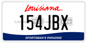 154JBX  license plate in LA