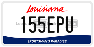 155EPU  license plate in LA