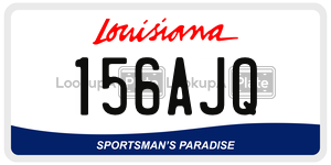 156AJQ  license plate in LA