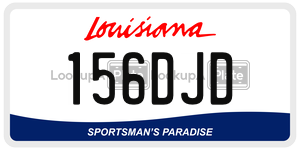 156DJD  license plate in LA