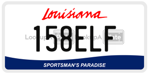 158ELF  license plate in LA