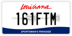 161FTM  license plate in LA