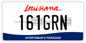 161GRN  license plate in LA