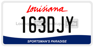 163DJY  license plate in LA