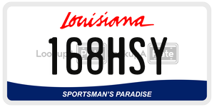168HSY  license plate in LA