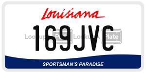 169JVC  license plate in LA
